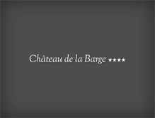 Tablet Screenshot of chateaudelabarge.fr